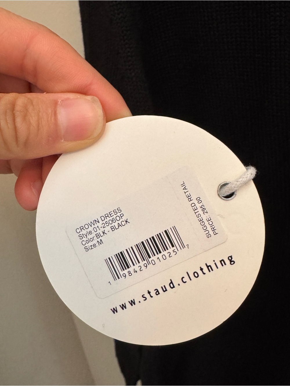 New Staud Crown Point Polo Dress in Black - Picture 9 of 13